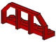 6583-5G Platte plaat 1x6 met treinbalkon rood gebruikt *0L0001