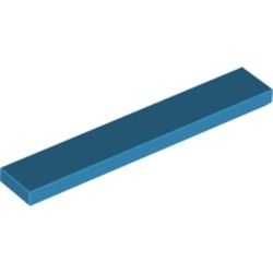 6636-153 Tegel 1x6 blauw, donkerazuur NIEUW *1B115