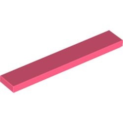 6636-220 Tegel 1x6 rood, koraal NIEUW *1B115
