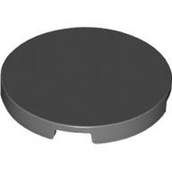 67095-85 Tegel rond 3x3 grijs, donker (blauwachtig) NIEUW *