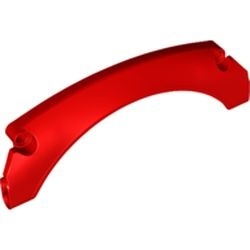 67141-5 Technic, paneel spatbord 15x2x5 ronde top rood NIEUW *4T098