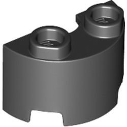 68013-11 Cylinder half 1x2x1 zwart NIEUW *0D000