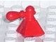 6932a-5 Parfumflesje piramide-vorm rood NIEUW *0B0000