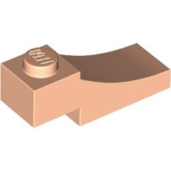 70681-90 Steen, gebogen 3x1 omgekeerd uitsnede vleeskleurig, licht NIEUW *1B382