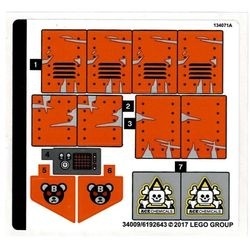 70914stk01 STICKER 70914 Bane Toxic Truck Attack NIEUW *0S0000