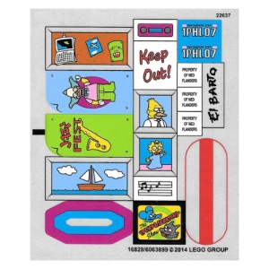 71006stk01 STICKER 71006 The Simpsons House NIEUW *0S0000