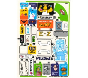 71016stk02 STICKER Kwik E-market sticker 2 (Welcome) NIEUW *0S0000