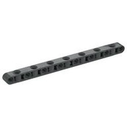 71710-85 Technic, Helbalk 1x15 GATEN BOVENOP grijs, donker (blauwachtig) NIEUW *1D000