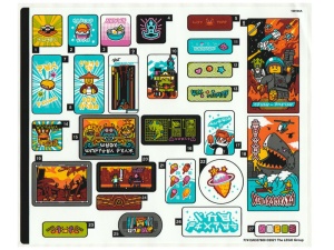 71741stk01 STICKER: NINJAGO City Gardens sheet 1 NIEUW *0S0000