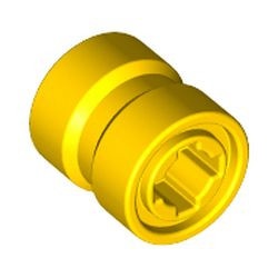 74967-3 Wiel 8x9mm met asgat, dichte rand geel NIEUW *5W000