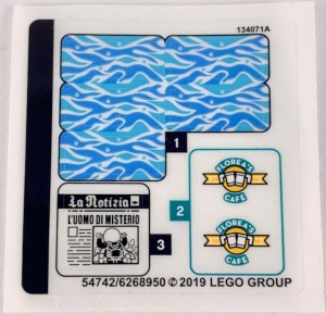 76129stk01 STICKER 76129 Hydro-man attack NIEUW *0S0000