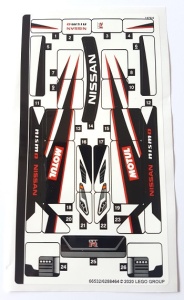 76896stk01 STICKER 76896 Nissan GT-R NISMO NIEUW *0S0000