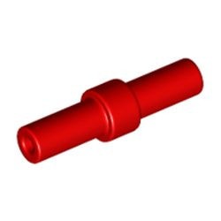 78258-5 Paal lengte 2 MET STOPRING IN MIDDEN rood NIEUW *0L0000