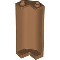 78594-150 Hoekpaneel GROOT 2x2x5 caramel, midden NIEUW *1L0000