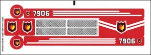 7906stk01 STICKER 7906 Fire Boat NIEUW *0S0000