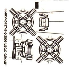 8017stk01 STICKER 8017 STAR WARS Vader's TIE Figter NIEUW *0S0000