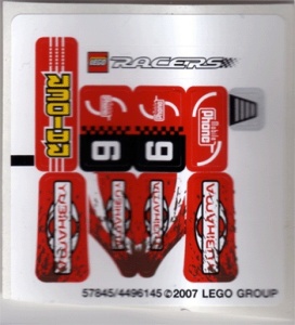 8130stk01 STICKER 8130 Terrain Cruiser NIEUW *0S0000