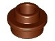 85861-88 Platte plaat 1x1 rond MET GAT IN MIDDEN bruin, roodachtig NIEUW *1B235