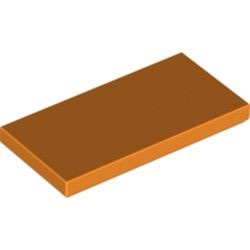 87079-4G Tegel 2x4 oranje gebruikt *1B345