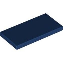 87079-63G Tegel 2x4 blauw, donker gebruikt *1B345