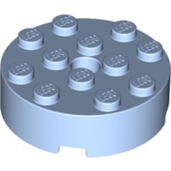 87081-105 Steen, rond 4x4 zonder gaten zijkant blauw, lichthelder NIEUW *5D000