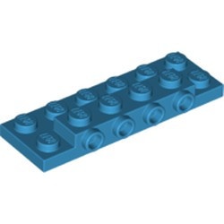 87609-153 Plaat 2x6x 2/3 4 noppen zijkant blauw, donkerazuur NIEUW *1L0000