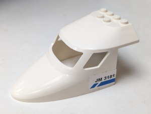 87613pb006-1G Cockpit 6x10 bovenzijde JM 3181 (pakketzending) wit gebruikt *