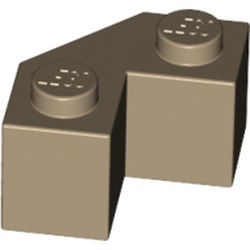 87620-69 Steen 2x2 facet crème,donker NIEUW *1B014
