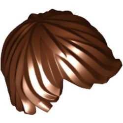 87991-88 Haren- man gekruld met zijstuk bruin, roodachtig NIEUW *0L0000