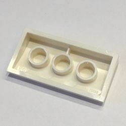 88930-1G Dakpan gebogen 2x4x2/3 geen noppen, MET bodemtubes wit gebruikt *1D037 - Img 2