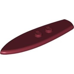 90397-59G Surfbord rood, donker gebruikt *1E012