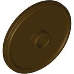 91884-120 Schild rond met nop en ring (col07-13) bruin, donker NIEUW *0L0000