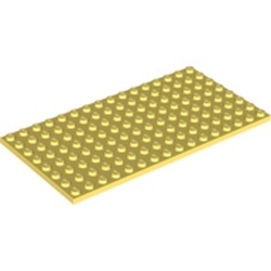 92438-103 Platte plaat 8x16 geel, lichthelder NIEUW *5K0000