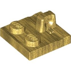 92582-115 Scharnierplaat 2x2-(vierkant) 1 houder bovenop goud, parel NIEUW *1L0000