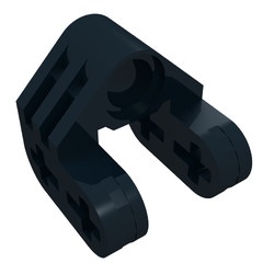 92907-11 Technic, As en pinkoppelaar (2x2 asgat zijkanten) zwart NIEUW *0L0000