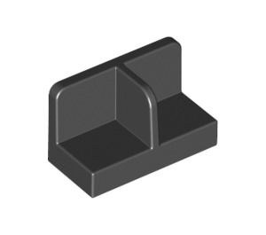 93095-11 Dubbel hoekpaneel 1x1x2 zwart NIEUW *1B019