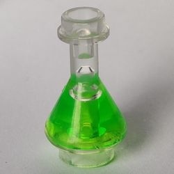 93549pb01-12 Laboratorium kolf met lichtheldergroene vloeistof transparant NIEUW *0D0000