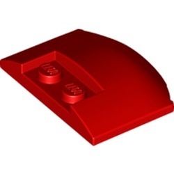 93604-5 Wigplaat gebogen 3x4x 2/3 drievoudig gebogen (korte motorklep) rood NIEUW *
