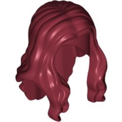 95225-59 Haar vrouw, lang met golf rood, donker NIEUW *0L0000