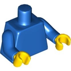 973c007-7 Blauw torso, blauwe armen, gele handen blauw NIEUW *0B0000