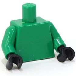 973c012-7 Groen torso, groene armen, zwarte handen groen NIEUW *0B0000
