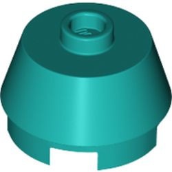 98100-39 Kegel toelopend 2x2 turquoise, donker NIEUW *1B087