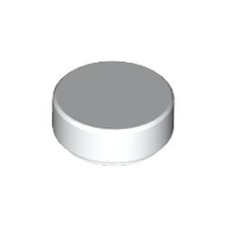 98138-1 Tegel 1x1 ROND wit NIEUW *1B141
