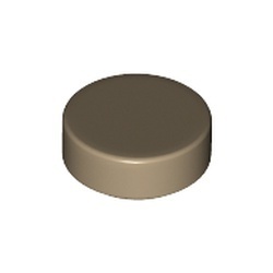 98138-69 Tegel 1x1 ROND crème,donker NIEUW *1B142