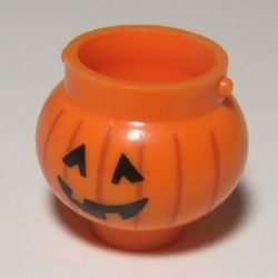 98374pb02-4 Aarden pot Halloween motief DRIEHOEKIGE ogen oranje NIEUW *0D0000