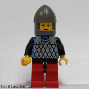 cas143G Scale Mail - blauw, Chin-Guard, rode benen gebruikt *0M0000