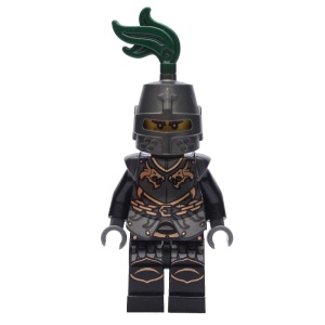 cas462G Drakenridder met harnas met kettingen en gesloten helm gebruikt *0M0000
