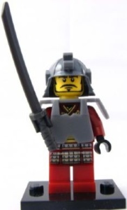 col03-4 COLPROMO Samurai strijder met donkerblauwgrijs samurai zwaard NIEUW *0M0000