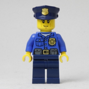 cty0458 Politie- Agent met politiepet NIEUW *0M0000