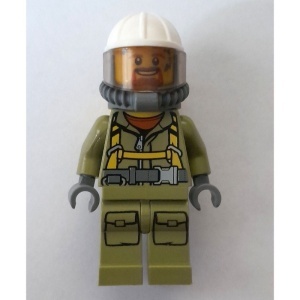 cty0685 Vulkaanexpert, constructiehelm, beademingsapparatuur en gele luchttank NIEUW *0M0000